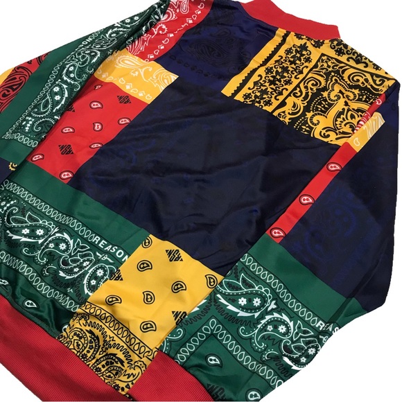 Men’s Colorful bandana Track jacket. - Picture 4 of 5